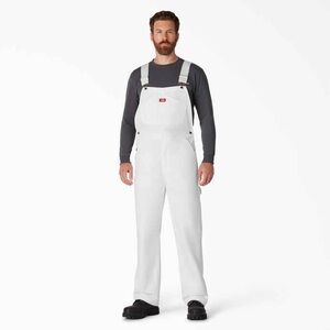 Dickies Men’s White Overalls NEW WITH TAGS 32x32